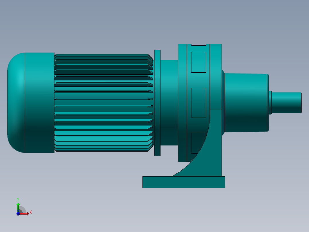 电机XWD1.5-3 1／17主视图
