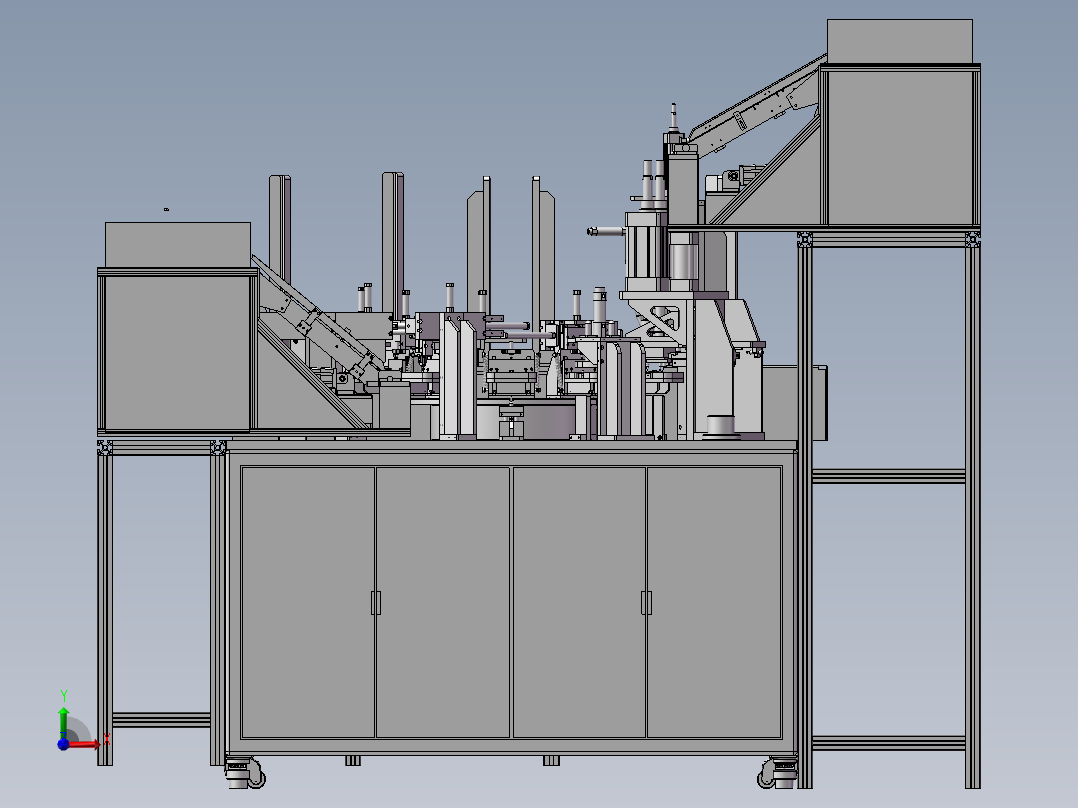 阀板组件自动装配机前视图