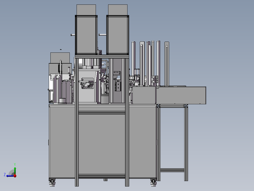 阀板组件自动装配机右视图