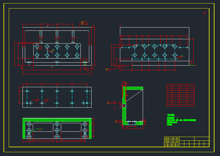 柴油气缸端盖螺丝孔加工设备设计