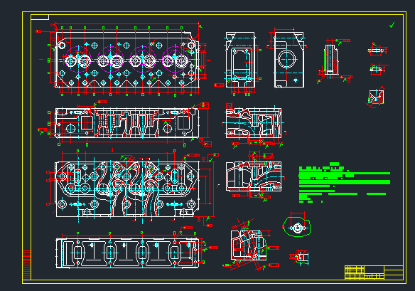 柴油气缸端盖螺丝孔加工设备设计