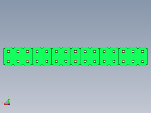 彩色公头100mil（2.54mm）系列-DS1021_green_2x15p_100mil_Type19_rev1.0后视缩略图