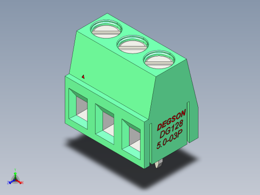 DEGSON DG128 系列 5.07.5mm 接线端子-DG128-5.0-03P-14-00AH
