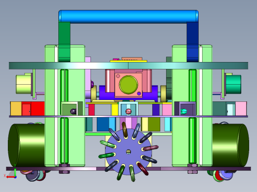 三轮全向移动平台后视缩略图