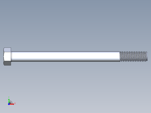 UNC 六角螺栓-Hex Bolt 0.375-16 x 5前视缩略图