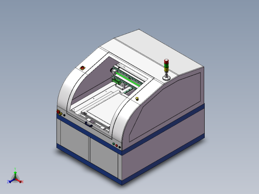 智能卡超声波天线绕线机 自动化3D模型素材正等轴测缩略图