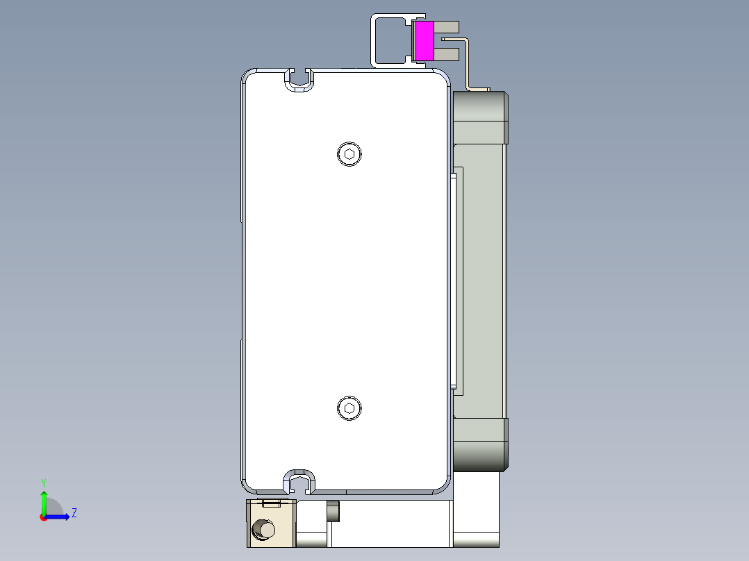 威洛博LC系列3d模型模组2LC14S1Y-S550左视图
