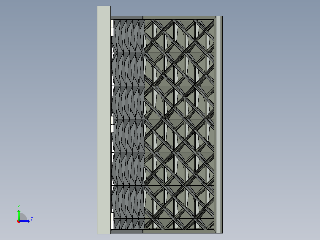 6号入口门左视图