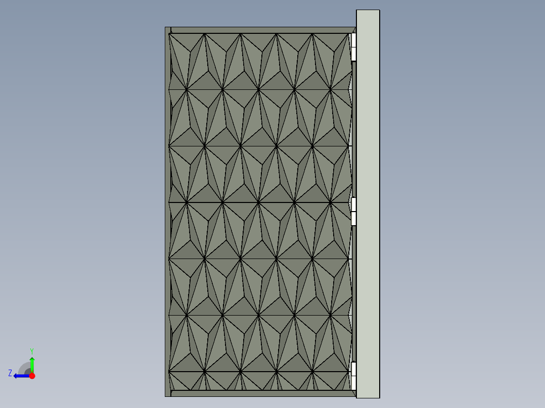 6号入口门右视图