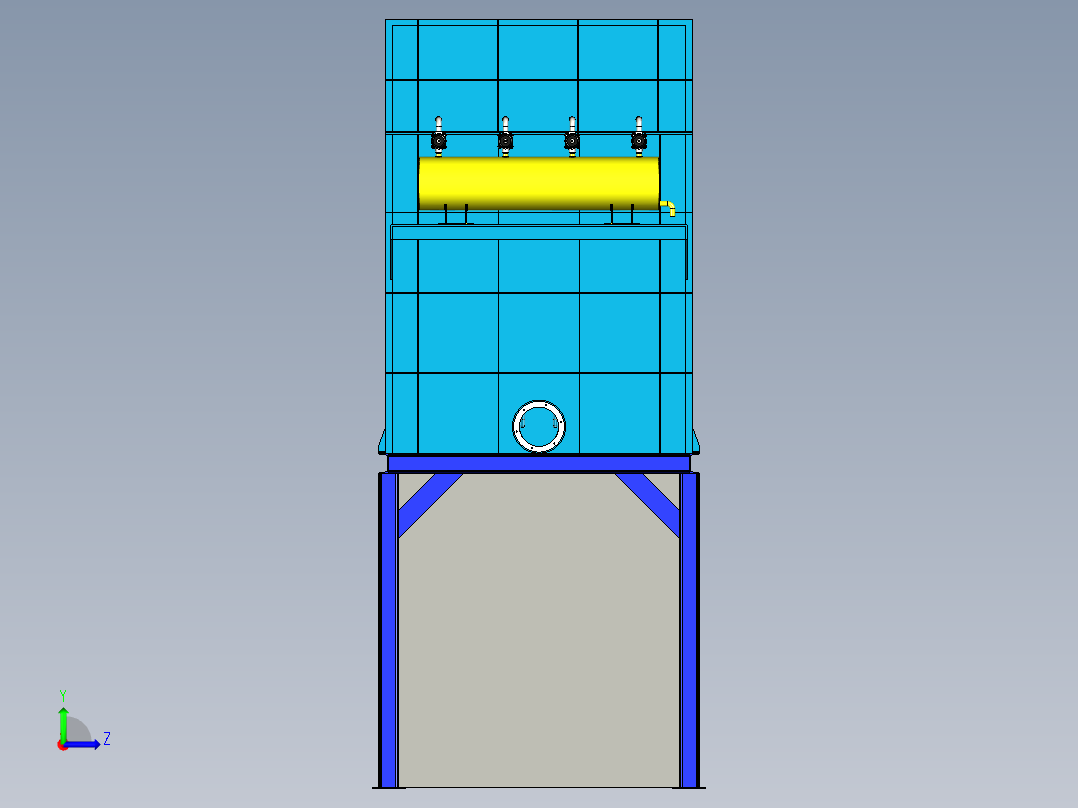 袋式除尘器左视图