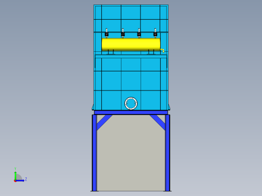 袋式除尘器左视缩略图