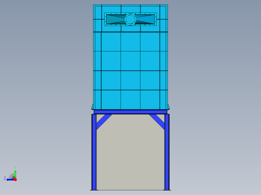 袋式除尘器右视缩略图