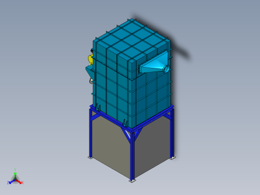 袋式除尘器正等轴测缩略图