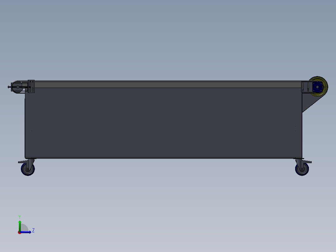 复杂的运输机左视图