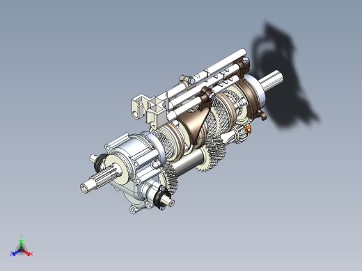 变速箱内部结构3D图