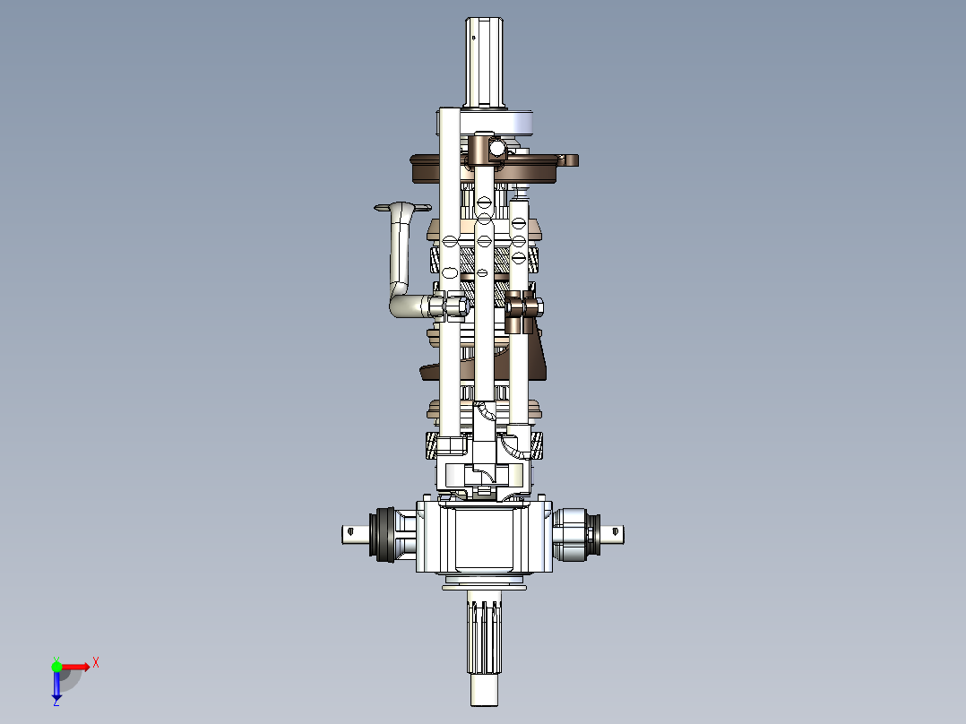 变速箱内部结构3D图俯视图