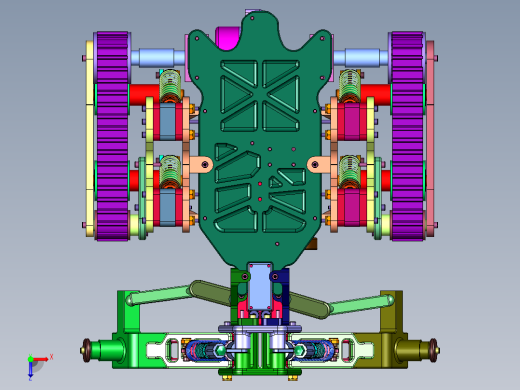 前轮后履带遥控车俯视缩略图