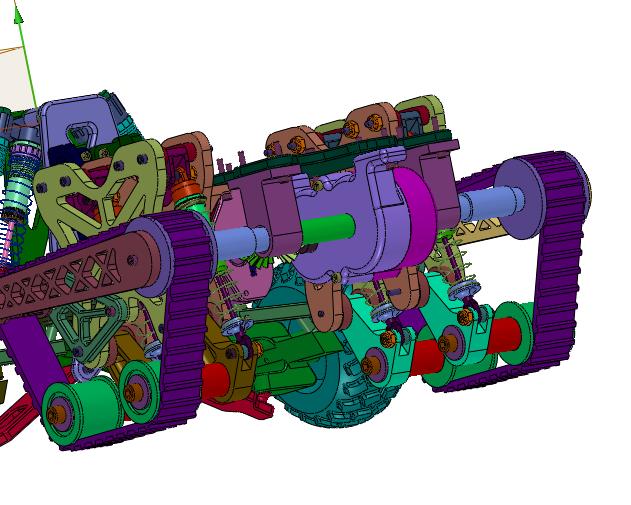 前轮后履带遥控车