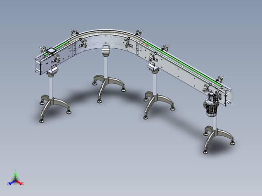 simple-table-top-side-flexing-chain-conveyor---x_t正等轴测缩略图