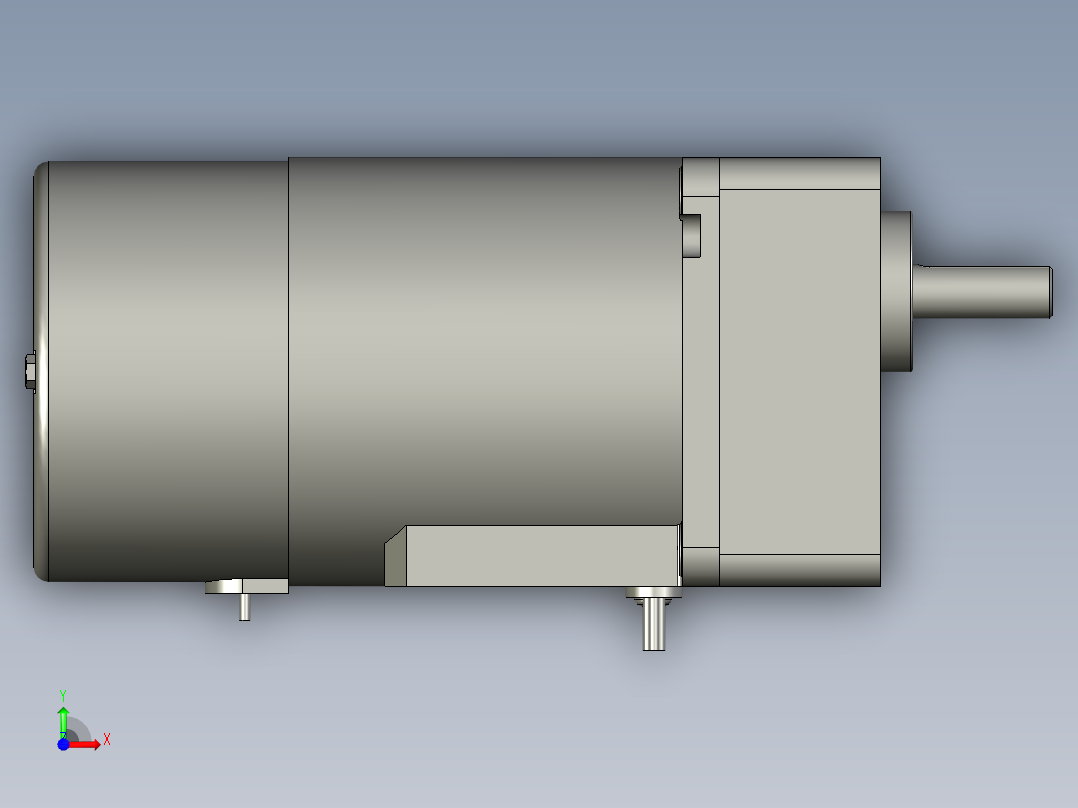 M8MX25GB4Y+MX8G3B微型齿轮调速马达前视图