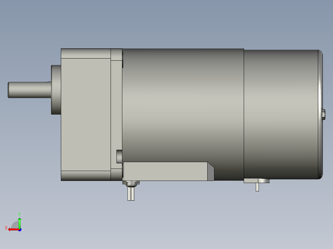 M8MX25GB4Y+MX8G3B微型齿轮调速马达后视图