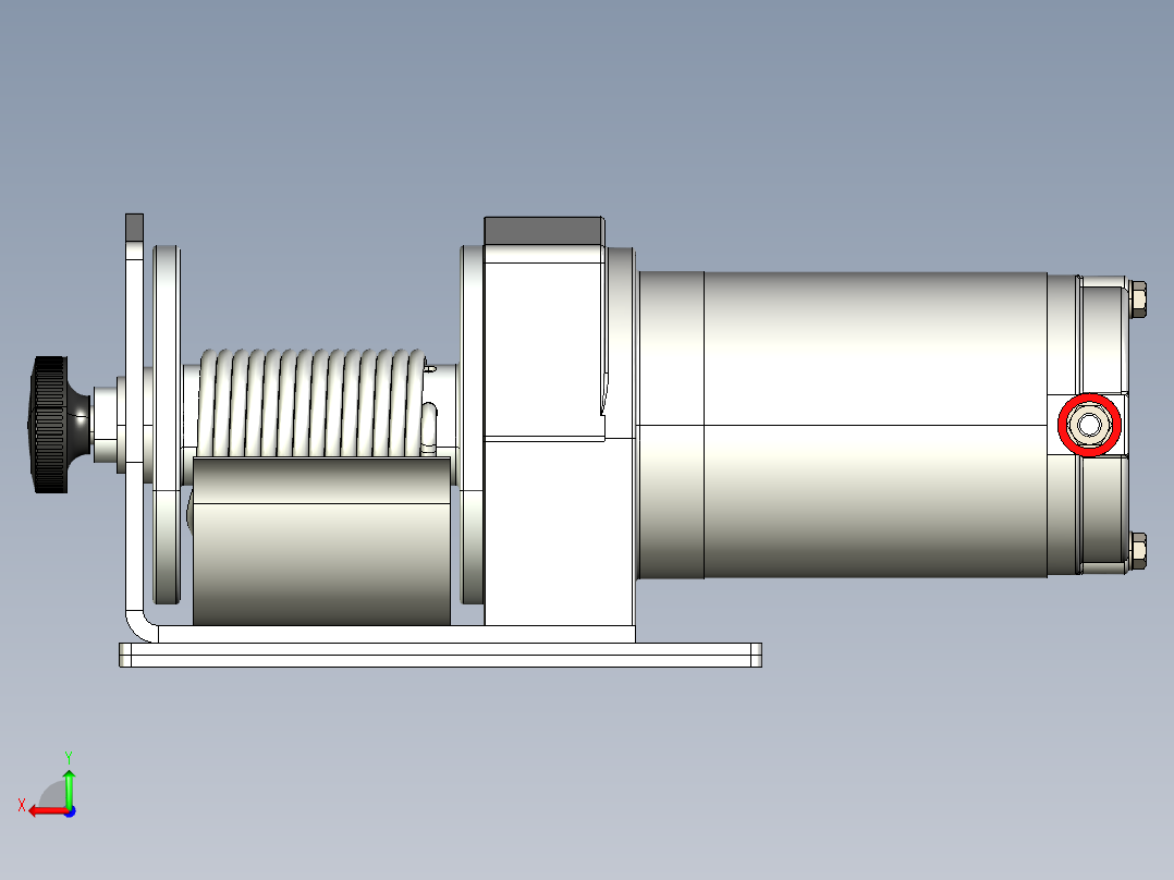 绞盘12V - 625 W -15 m --igs stp后视图