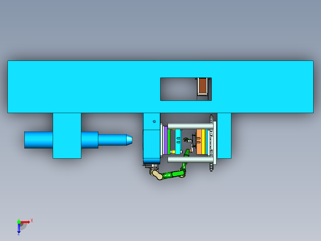 automation-of-injection-mold-robots-1俯视图