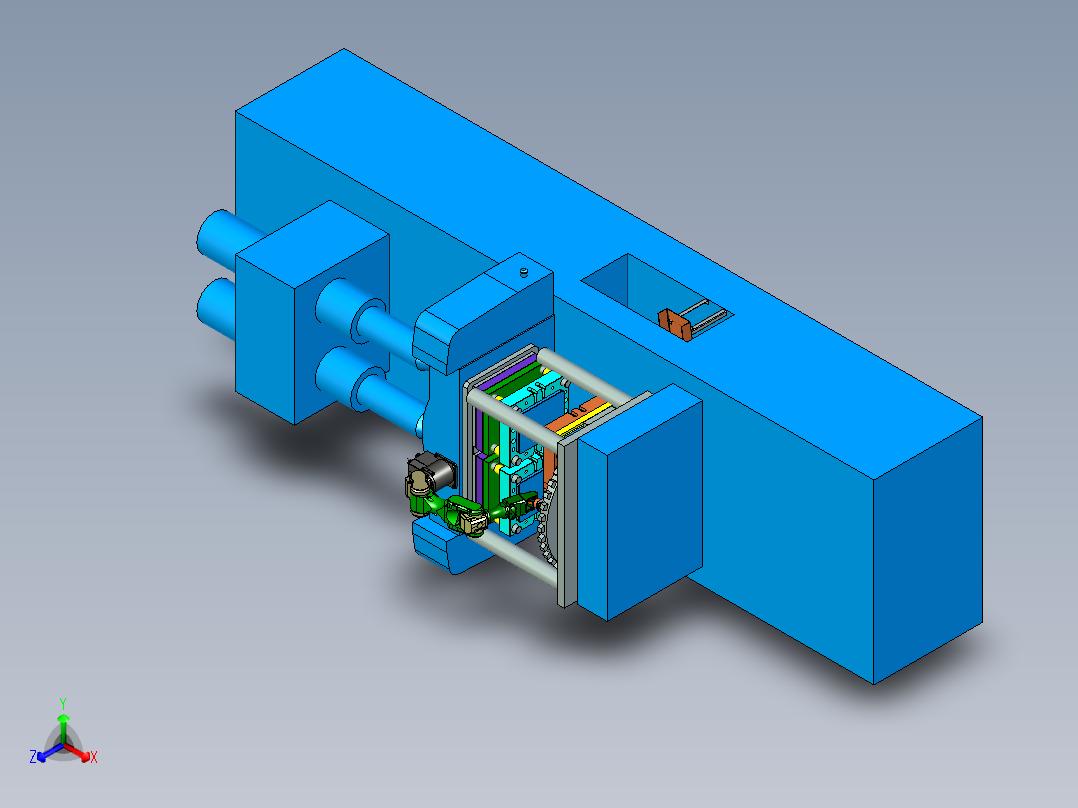 automation-of-injection-mold-robots-1正等轴测图