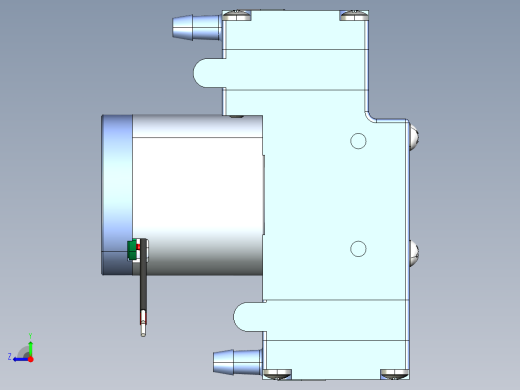 BTC 和 TTC 微型膜片泵 (85)系列图纸右视缩略图