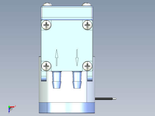 BTC 和 TTC 微型膜片泵 (85)系列图纸俯视缩略图