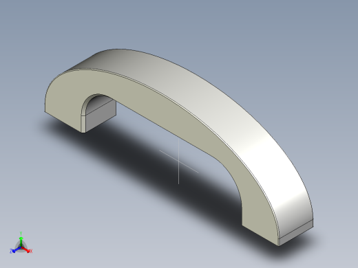 取手(鋁合金)AB-3D多系列多零件图纸模型正等轴测缩略图