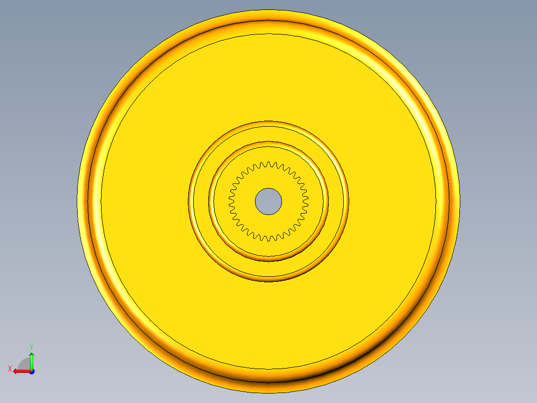 P106-大众01V自动变速器设计及三维UG建模【拉维娜式行星机构】后视图