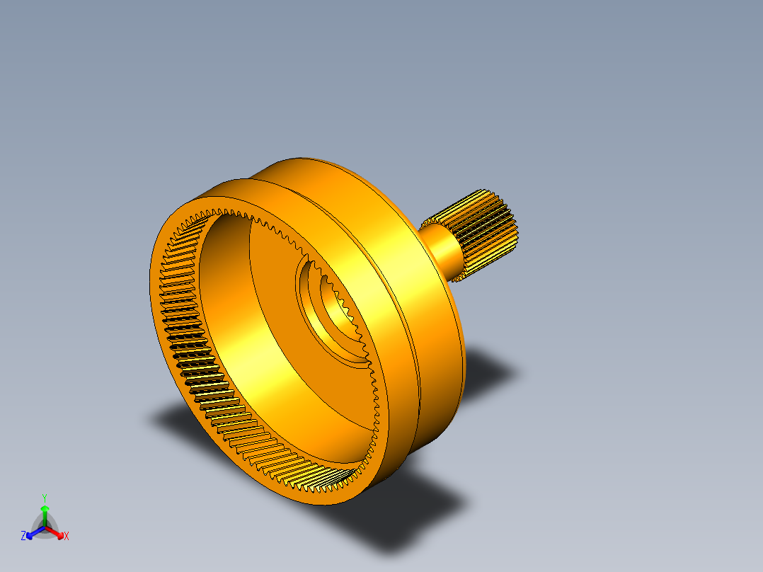P106-大众01V自动变速器设计及三维UG建模【拉维娜式行星机构】正等轴测图