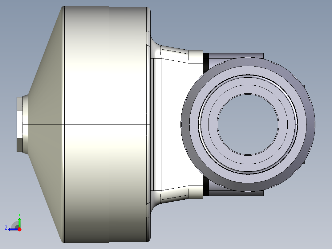 10DKMULVCP NO-DA 气动隔膜阀常开与女性结合溶剂焊接端双作用，BS PVC-U系列右视图