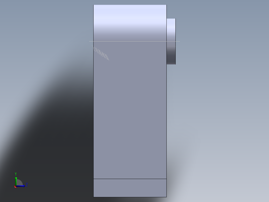 S43 导轮座左视图