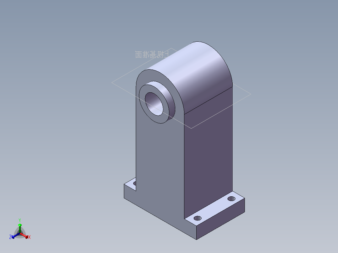 S43 导轮座正等轴测图
