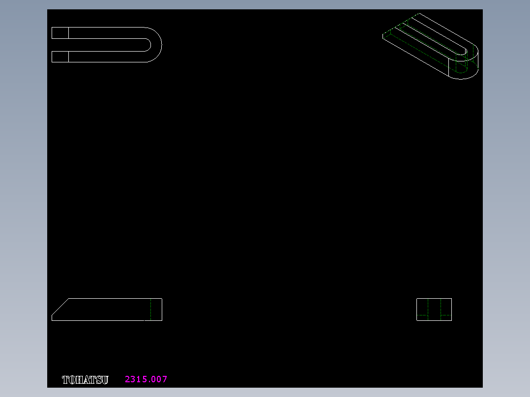 壓板2315-2D多系列多零件图纸模型