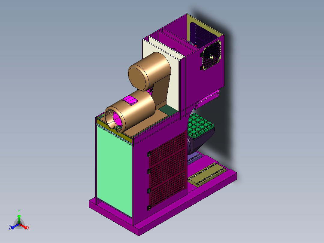 电动小型械臂压力压机主视图
