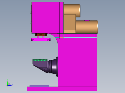 电动小型械臂压力压机左视缩略图