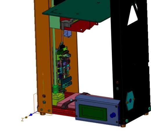 金属框200x200x250的3d打印机缩略图