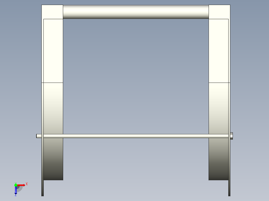 起重机包装机俯视图
