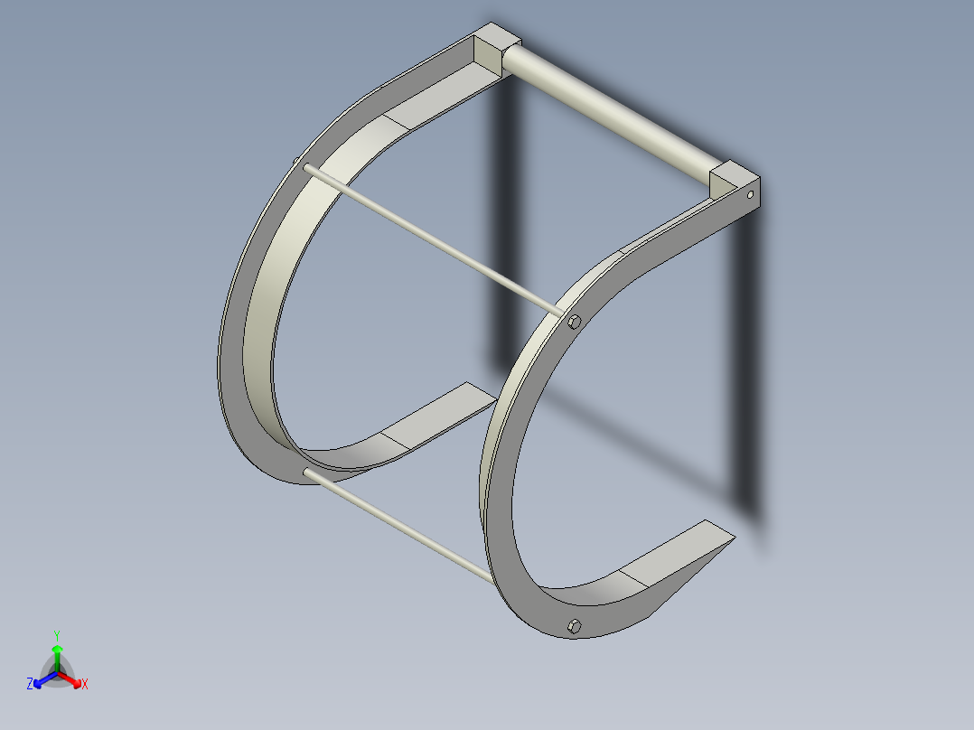 起重机包装机正等轴测图