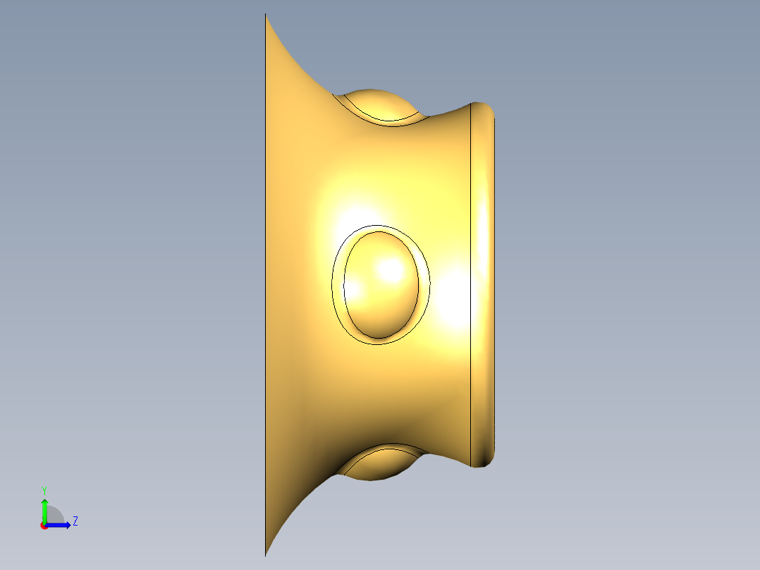 可变轮廓铣UG程序编程刀路左视图