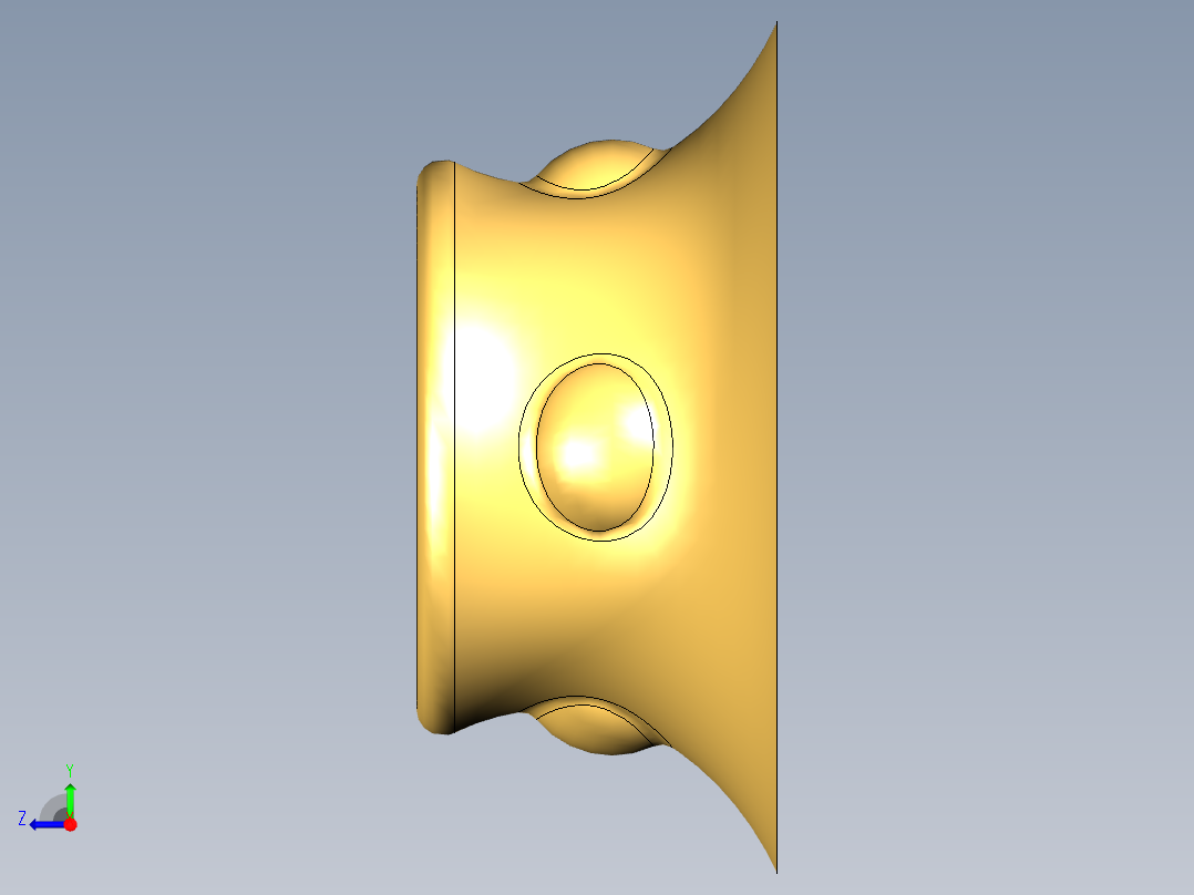 可变轮廓铣UG程序编程刀路右视图