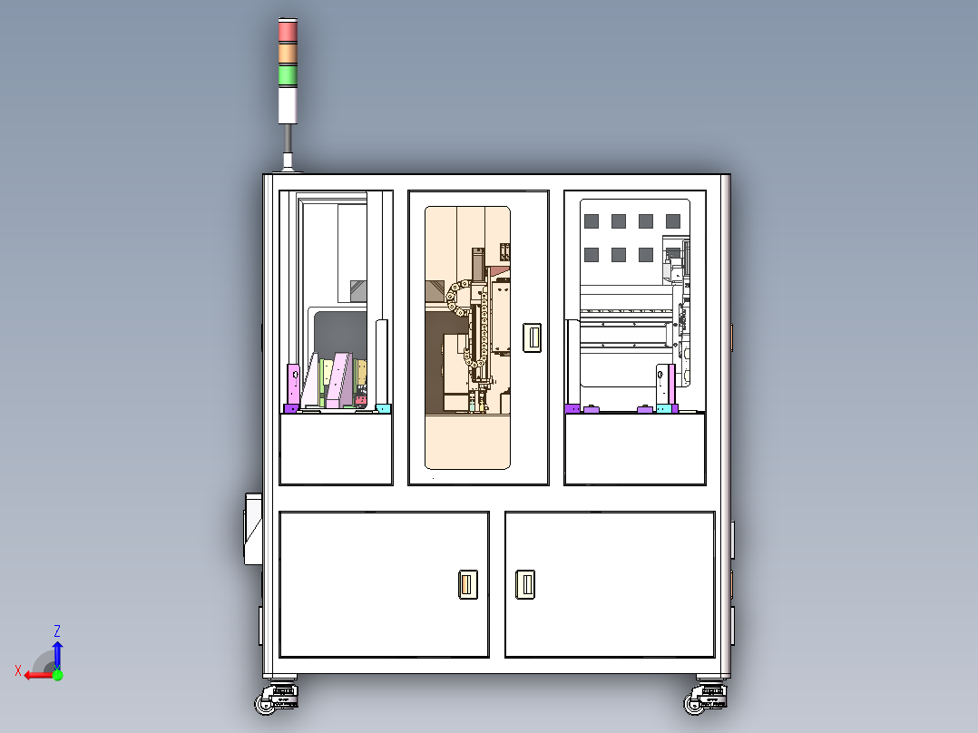 A1 UATI 折弯设备（sw18可编辑+工程图）后视图