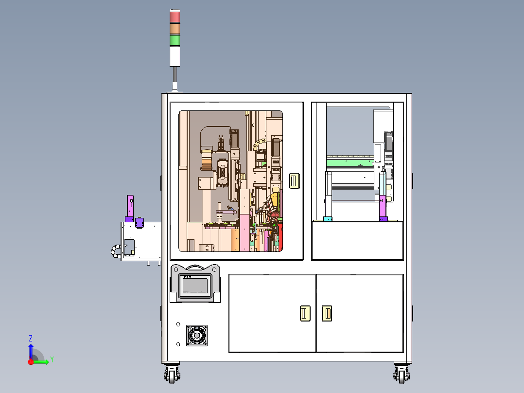 A1 UATI 折弯设备（sw18可编辑+工程图）右视图