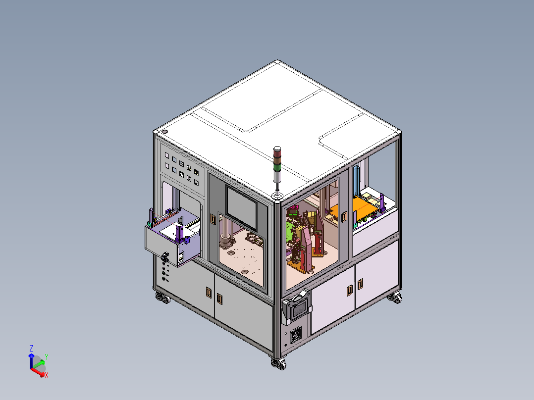 A1 UATI 折弯设备（sw18可编辑+工程图）正等轴测图