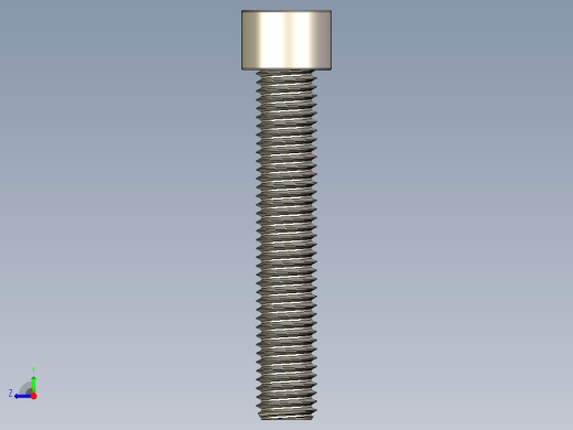 Screw_DIN_912_M12x70F_A2.STEP公制内六角螺钉右视缩略图