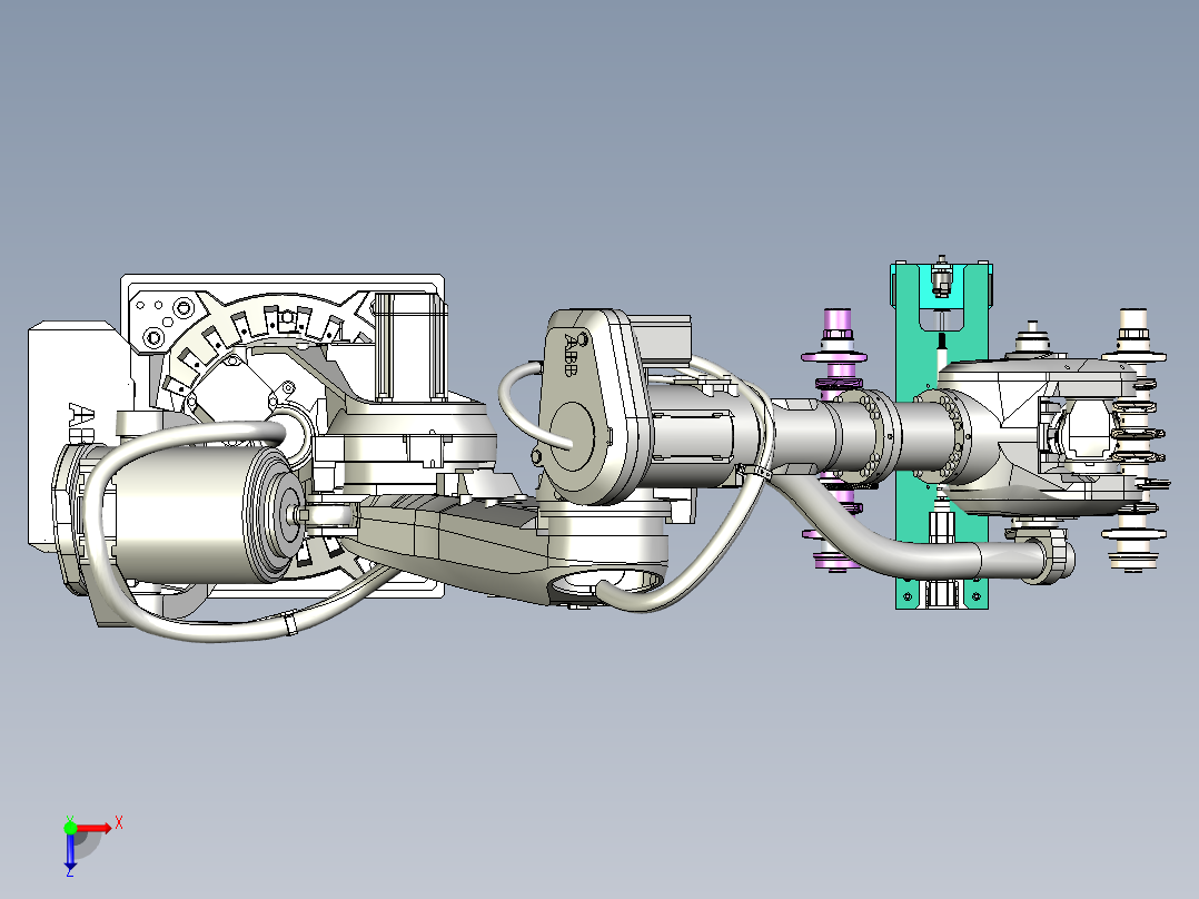 曲轴抓取机器人俯视图