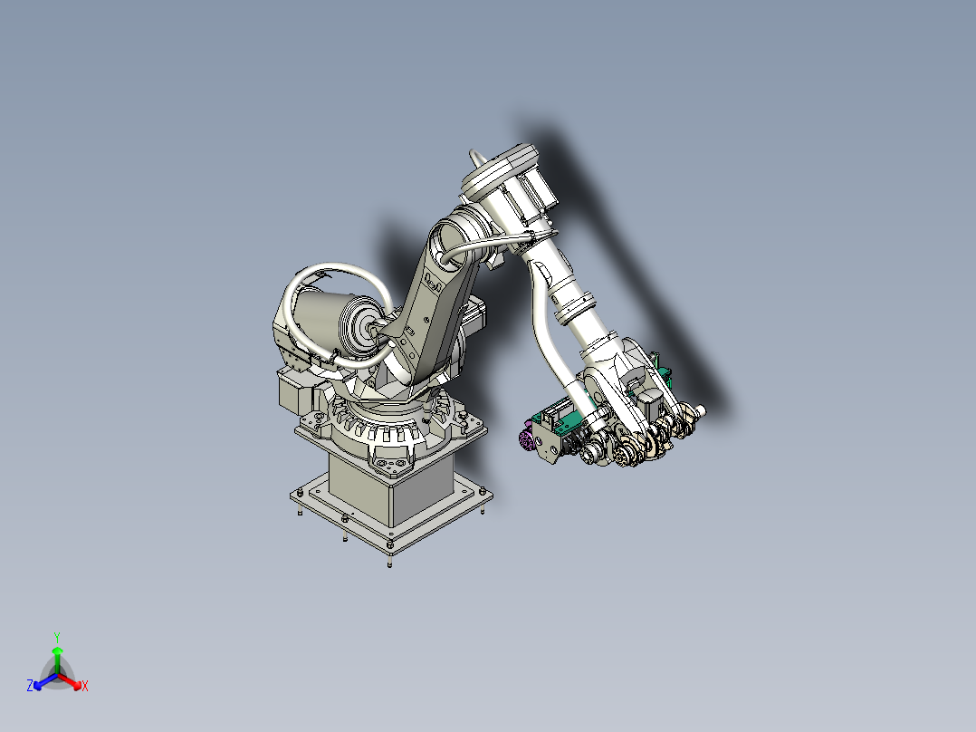 曲轴抓取机器人正等轴测图